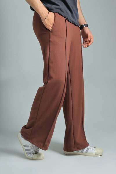 Brown Cloud-Comfort Baggy Trouser