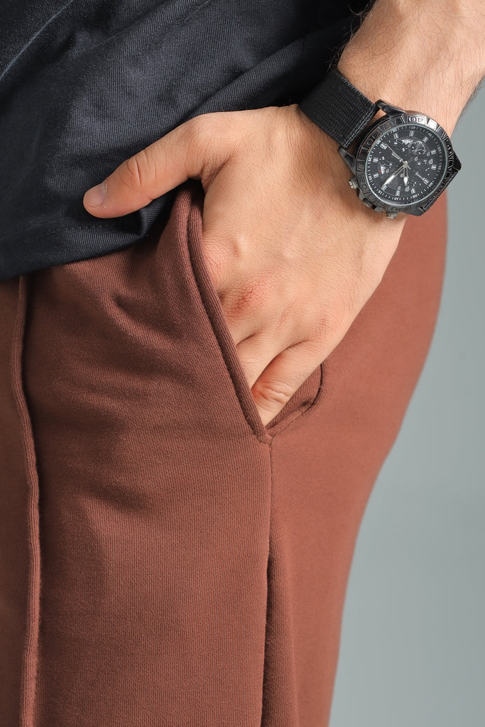 Brown Cloud-Comfort Baggy Trouser